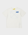 OFF-WHITE BOY'S PAINT GRAPHIC SHORT-SLEEVE TEE