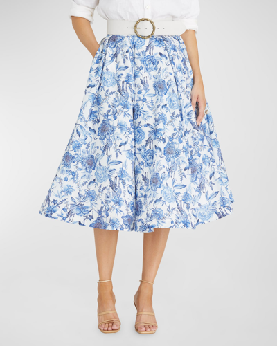 Aqua Blu Australia Azalea Katherine Belted Midi Skirt