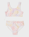 OFF-WHITE GIRL'S OFF STAMP MULTICOLOR TWO-PIECE TANKINI SET