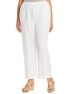 Alfred Dunner Plus Size Classic Pull-on Straight-leg Pants In White
