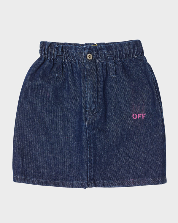 Off-White Kids logo-print track skirt