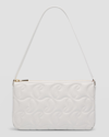 Christian Louboutin Loubila Cl Quilted Leather Shoulder Bag In White