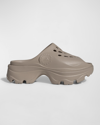 Adidas By Stella Mccartney Sporty Rubber Mule Clogs In Trace Khakitrace