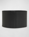Alaïa Striped Corset Leather Belt In Noir