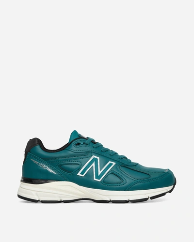 New Balance Made In Usa 990v4 Trainers Teal In Multicolor