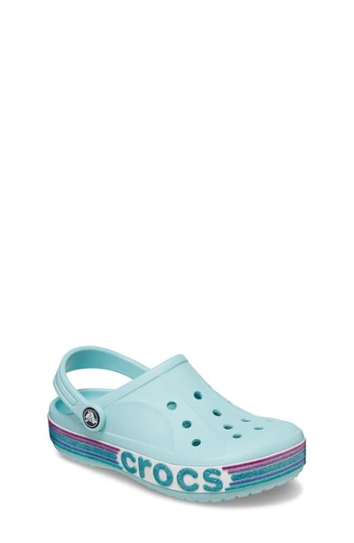 Crocs Kids' Bayaband Rainbow Glitter Clog In Pure Water ModeSens