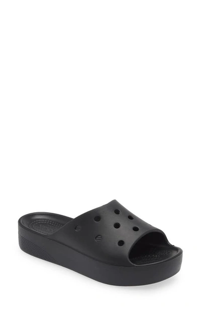 Crocs Classic Slide Sandal In Black