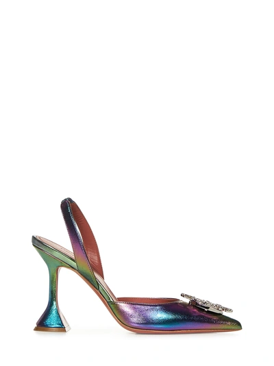 Amina Muaddi Begum Slingback Pumps In Multicolore