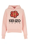Kenzo 'boke Flower Placed' Hooded Sweatshirt In Pink