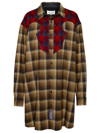 Maison Margiela X Pendleton Plaid Wool Flannel Button-up Shirt In Brown