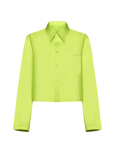 Mm6 Maison Margiela Shirt In Neon Green