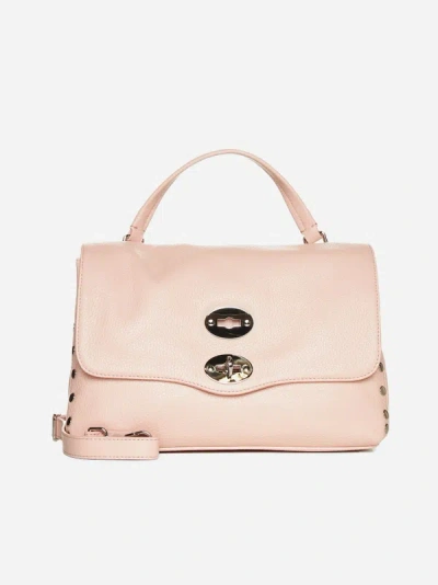Zanellato Postina S Leather Bag In Pink Cocoon