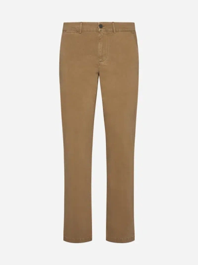 7 For All Mankind Slimmy Chino Luxe Performance Trousers In Beige