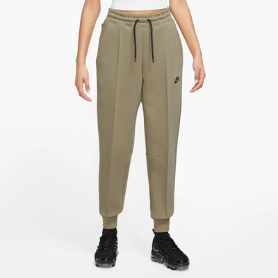 Nike Womens  Nsw Tech Fleece Mr Joggers In Neutral Olive/black