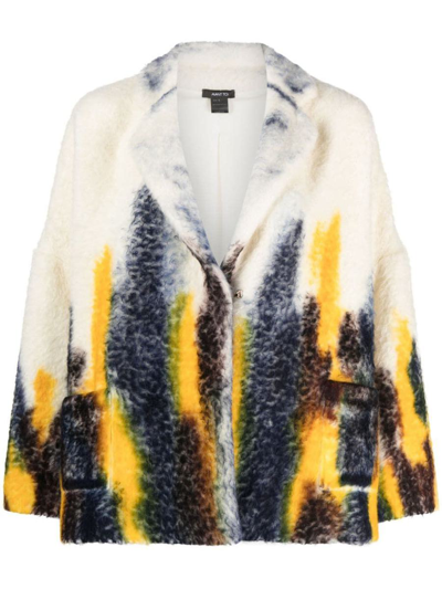 Avant Toi Abstract-pattern Knitted Jacket In Print