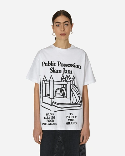 Public Possession Slam Jam My Castle T-shirt In White