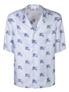 Burberry Ekd Tb-monogram Pyjama Shirt In Blue