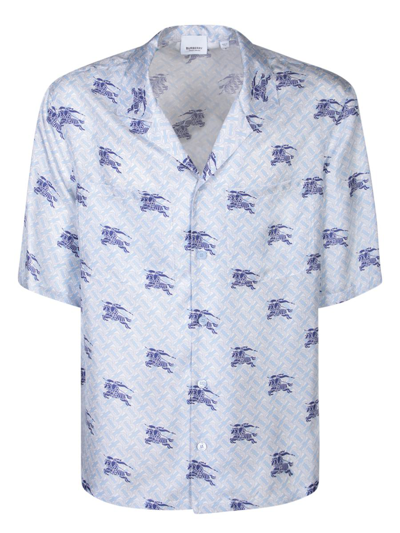 Burberry Ekd Tb-monogram Pyjama Shirt In Multicolor