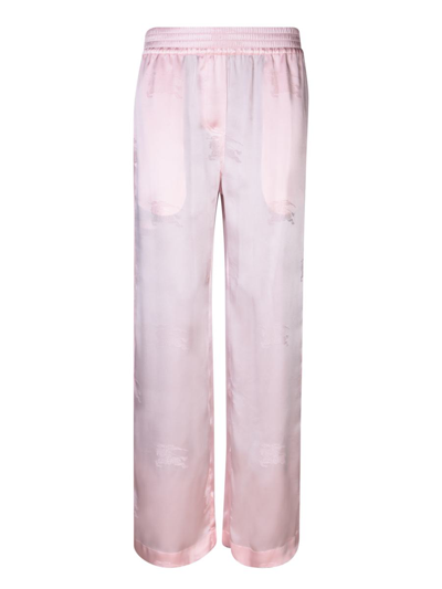 Burberry Trousers In Pink