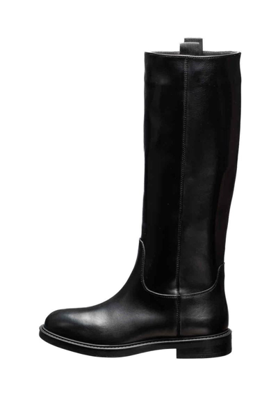 Doucal's Woman Boot Black Size 6.5 Soft Leather In Black