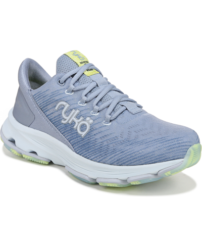 Ryka Women's Devotion X Plus Walking Shoes In Blue Mesh Fabric