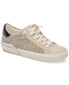 Dolce Vita Zina Sneaker In Black,natural Raffia