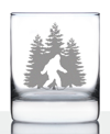 BEVVEE BIGFOOT SASQUATCH GIFTS WHISKEY ROCKS GLASS, 10 OZ