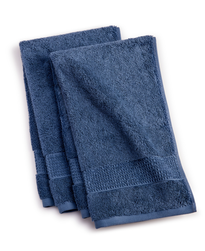 Oake Organic 2-pk. Hand Towel, Created For Macy's In Indigo