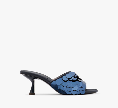 Kate Spade Malibu Sequin Sandals In Blazer Blue