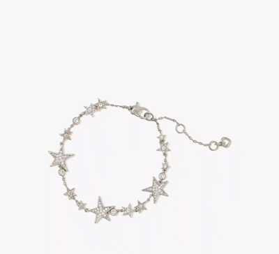 Kate Spade You're A Star Bracelet In Clear/silver