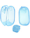 FRESH FAB FINDS FRESH FAB FINDS 3PC BLUE POP-UP LAUNDRY HAMPERS