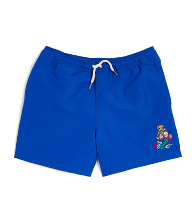 Ralph Lauren Kids' Polo Bear Swim Shorts (2-7 Years) In Blue