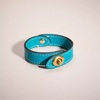 Coach Remade Turnlock Bracelet In Bright Blue