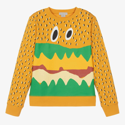 Stella Mccartney Kids Teen Boys Orange Sandwich Sweatshirt