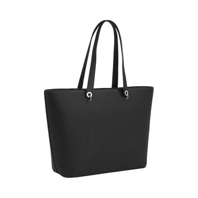 Tommy Hilfiger Grained Tote Bag In Black