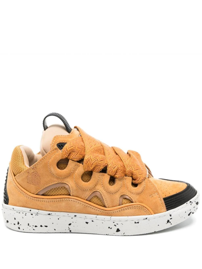 Lanvin Curb Sneakers In Yellow