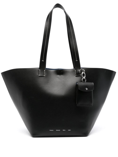 Proenza Schouler White Label Large Bedford Tote In Black/silver