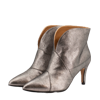 TORAL METALLIC LEATHER ANKLE BOOTS