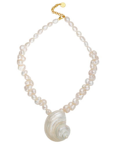 Amber Sceats Corfu Necklace In White