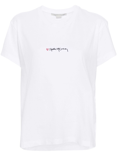 Stella Mccartney T-shirt Con Stampa In White