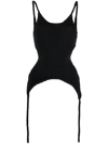 AISLING CAMPS BLACK KORA CUT-OUT TOP