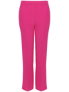 ALEXANDER MCQUEEN PINK CROPPED STRAIGHT-LEG TROUSERS