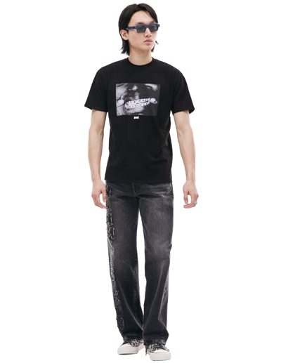 Nahmias Graphic-print Cotton T-shirt In Black