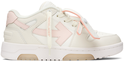 Off-white Kids  & Pink Out Of Office Sneakers In Off White Pink