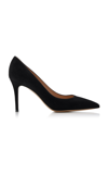Gianvito Rossi 85mm Pointed-toe Leather Pumps In Black