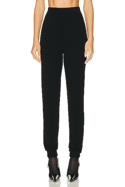 Saint Laurent High Waist Legging In Noir