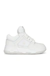 Amiri Round Head Lace-up Sneakers In White