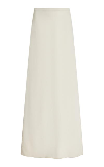 Max Mara Off-white Clavier Maxi Skirt In Beige