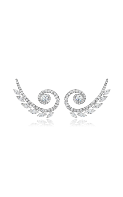Mindi Mond Exclusive 18k White Gold Diamond Earrings In Metallic