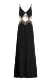 CUCCULELLI SHAHEEN EXCLUSIVE FRINGED SILK GOWN